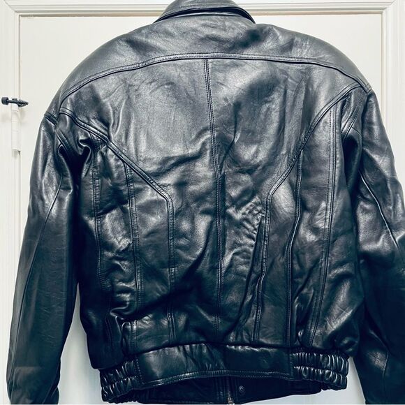 Global Identity Men’s Leather Jacket Size 2XL Black EUC - Picture 7 of 11